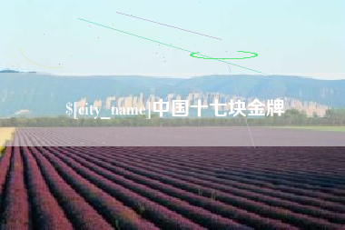 平凉中国十七块金牌