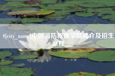 平凉中国消防救援学院简介及招生章程