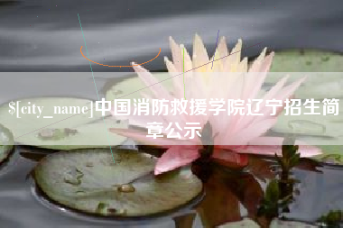 平凉中国消防救援学院辽宁招生简章公示