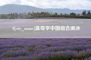 平凉温哥华中国组合滑冰