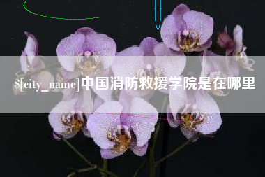 平凉中国消防救援学院是在哪里