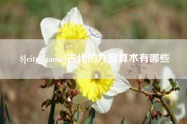 平凉古代的九宫算术有哪些