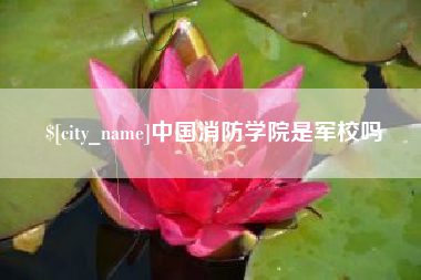 平凉中国消防学院是军校吗