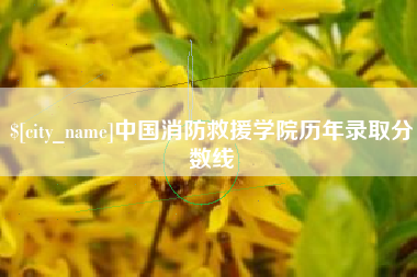 平凉中国消防救援学院历年录取分数线