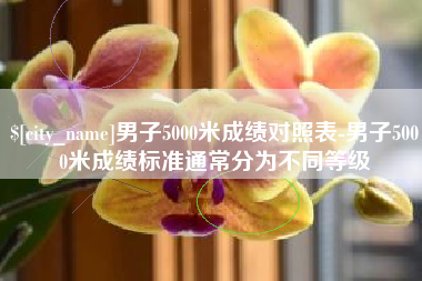 平凉男子5000米成绩对照表-男子5000米成绩标准通常分为不同等级