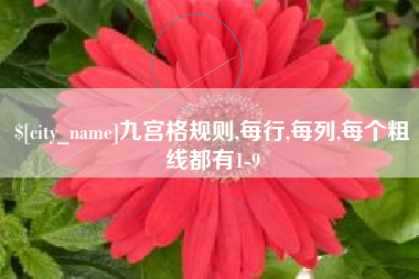 平凉九宫格规则,每行,每列,每个粗线都有1-9