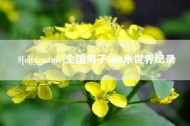 平凉全国男子5000米世界纪录