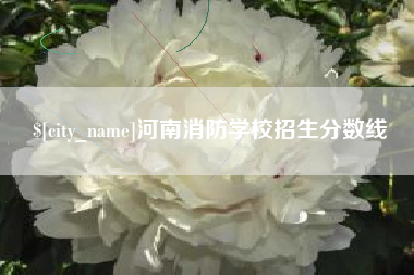 平凉河南消防学校招生分数线