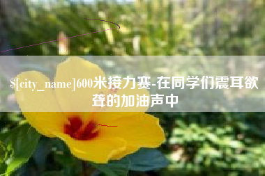 平凉600米接力赛-在同学们震耳欲聋的加油声中