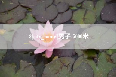 平凉男子 5000米