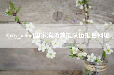平凉国家消防救援队伍报名网址