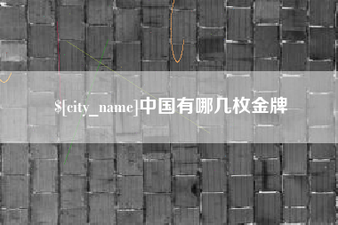 平凉中国有哪几枚金牌