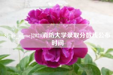 平凉2024消防大学录取分数线公布时间