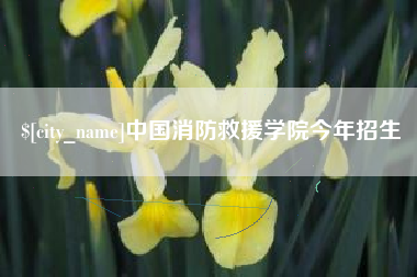 平凉中国消防救援学院今年招生