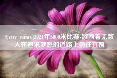 平凉2021年5000米比赛-激励着无数人在追求梦想的道路上勇往直前