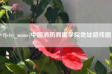 平凉中国消防救援学院地址路线图