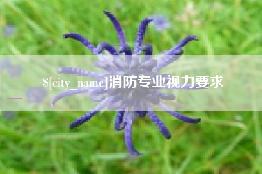 平凉消防专业视力要求