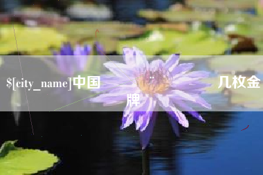 平凉中国🇨🇳几枚金牌