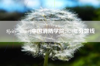 平凉中国消防学院2024年分数线