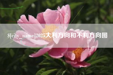 平凉2025大利方向和不利方向图