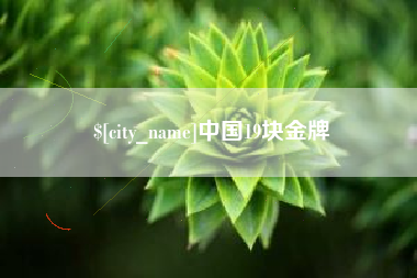 平凉中国19块金牌