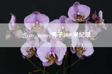 平凉男子5000米纪录