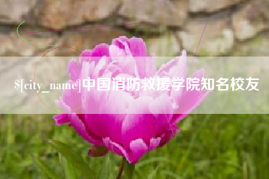 平凉中国消防救援学院知名校友