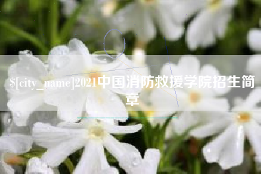 平凉2021中国消防救援学院招生简章
