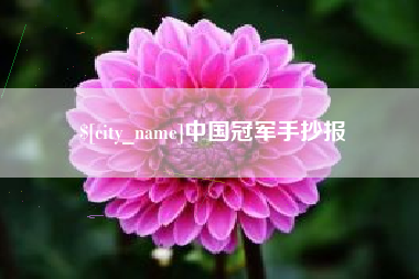 平凉中国冠军手抄报
