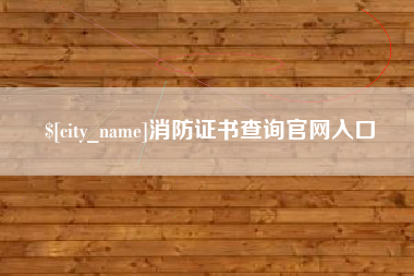 平凉消防证书查询官网入口