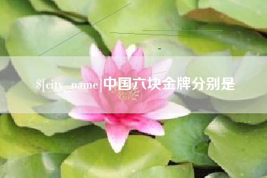 平凉中国六块金牌分别是