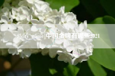 平凉中国金牌有哪些2021